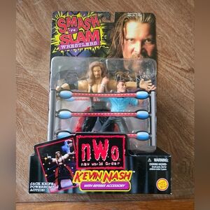 1999 NWO Kevin Nash Smash 'n Slam With Referee Toy Biz